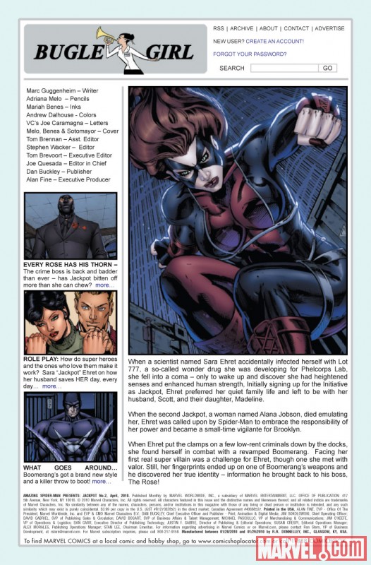 AMAZING SPIDER-MAN PRESENTS JACKPOT #2 Recap Page