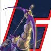 Clint Barton in the original Hawkeye costume