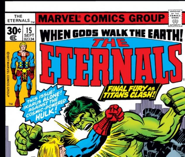 ETERNALS (2009) #15 COVER