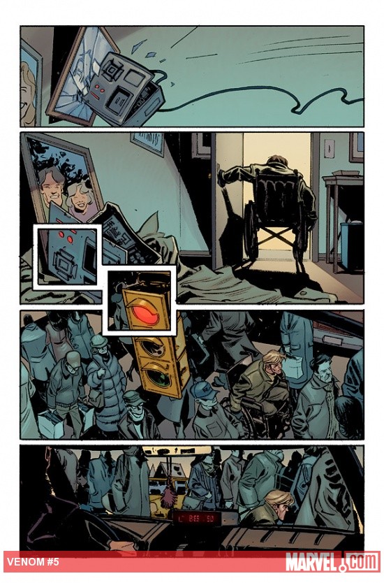 Venom (2011) #5 preview art by Tom Fowler