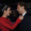 Cobie Smulders and Tom Hiddleston at the London premiere of "Marvel's The Avengers"