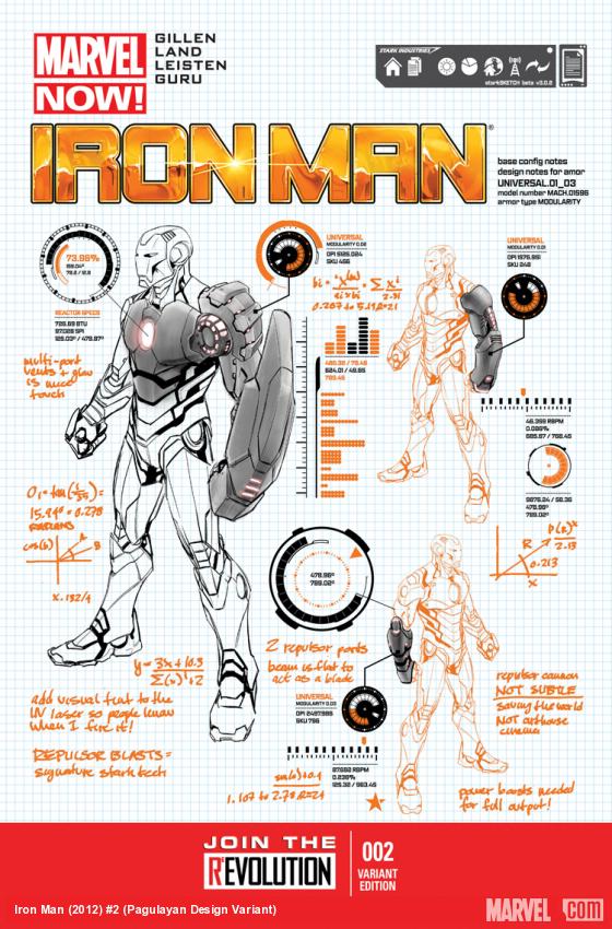 Iron Man (2012) #2 (Pagulayan Design Variant)
