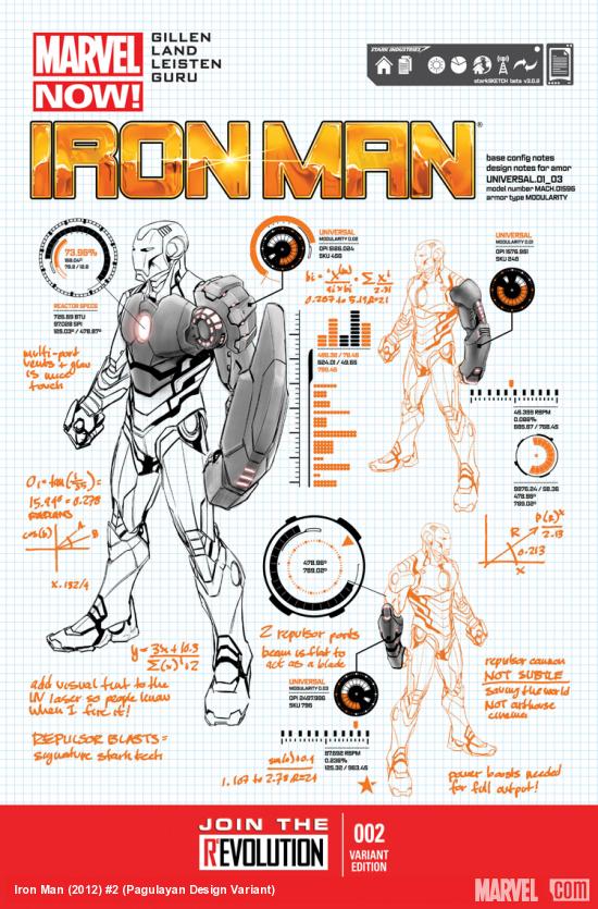 cover from Iron Man (2012) #2 (PAGULAYAN DESIGN VARIANT)