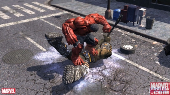 Red Hulk, exclusive to the Xbox 360 version of the Incredible Hulk video game