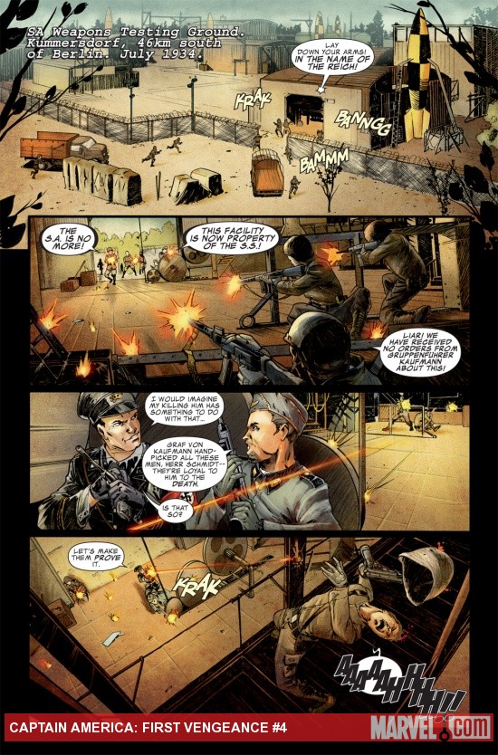 Captain America: First Vengeance #4 preview art by Javi Fernandez