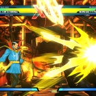 Screenshot of Doctor Strange vs. Nemesis from Ultimate Marvel vs. Capcom 3