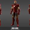 Character render of Iron Man (Avengers movie costume from Marvel Heroes)
