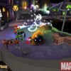 Screenshot of Invisible Woman, Iron Man and Thing from Super Hero Squad Online