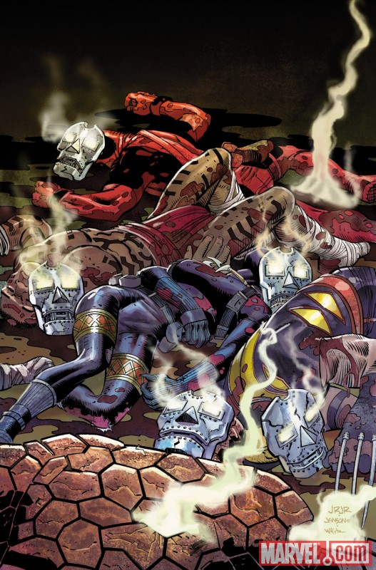 DOOMWAR #1 cover by John Romita Jr.