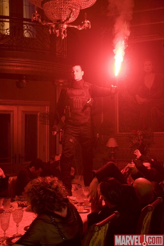 The Punisher gets the drop on his enemies