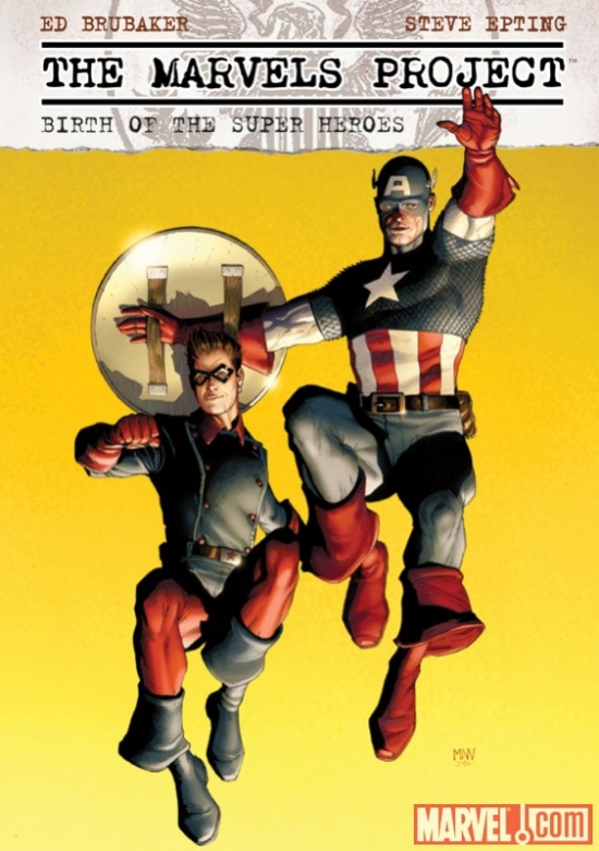 THE MARVELS PROJECT: BIRTH OF THE SUPER HEROES cover by Steve McNiven