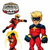 Final color art for Captain Marvel from 'The Super Hero Squad Show' Season 2