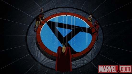 Screenshot of the Avengers from The Avengers: Earth's Mightiest Heroes!