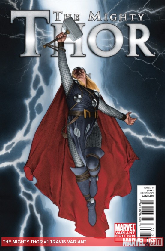 The Mighty Thor #1 variant cover by Travis Charest