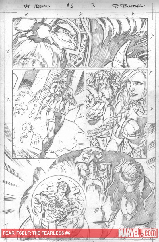 Fear Itself: The Fearless #6 preview pencils by Paul Pelletier