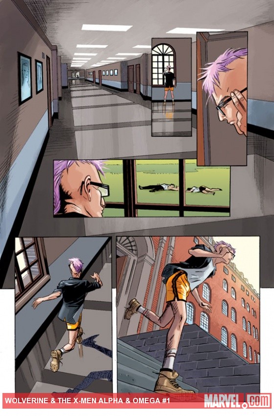 Wolverine & The X-Men: Alpha & Omega #1 preview art by Roland Boschi
