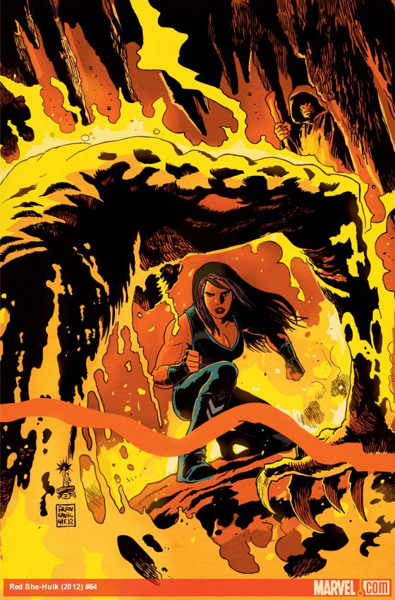 Red She-Hulk #64 cover by Francesco Francavilla