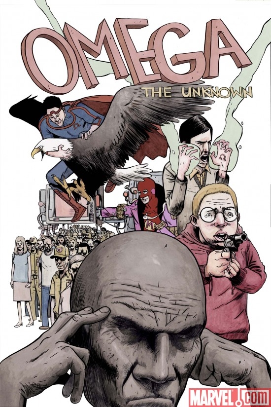 Cover to OMEGA THE UNKNOWN #4