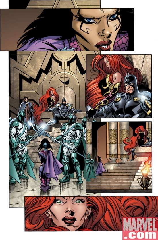INTERIOR PAGE FROM WAR OF KINGS #1