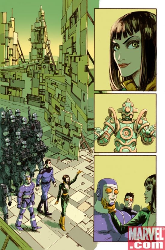MACHINE MAN #4 interior art