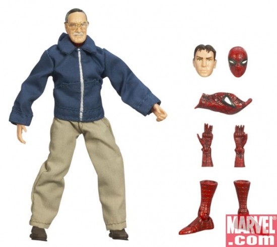 Stan Lee with Spider-Pieces
