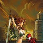 Spider-Man/Red Sonja: A Sneek Peak