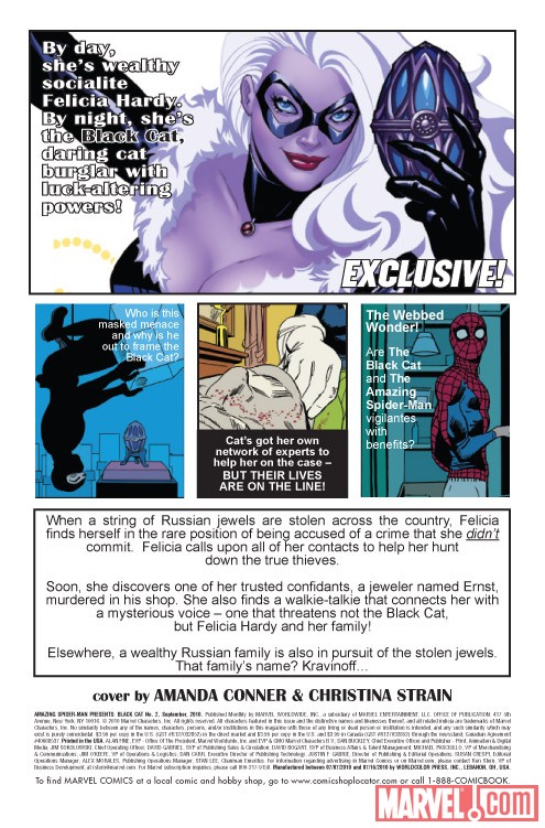AMAZING SPIDER-MAN PRESENTS: BLACK CAT #2 recap page