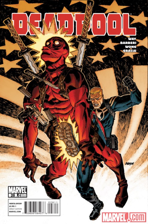 DEADPOOL #28 cover by David Johnson