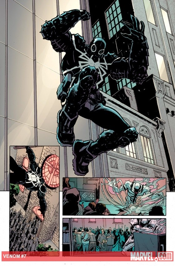 Venom (2011) #7 preview art by Tom Fowler