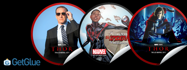 New Thor & Ultimate Spider-Man GetGlue Stickers