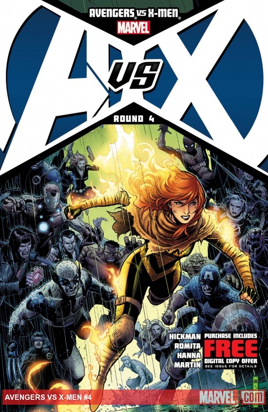 Avengers Vs. X-Men #4 cover by Jim Cheung