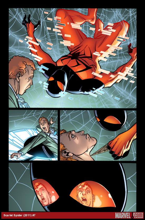 Scarlet Spider #7 preview art by Khoi Pham, Tom Palmer & Edgar Delgado