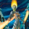 Elemental with her weapons