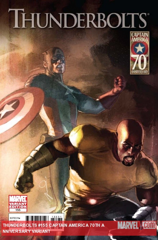 THUNDERBOLTS 155 CAPTAIN AMERICA 70TH ANNIVERSARY VARIANT