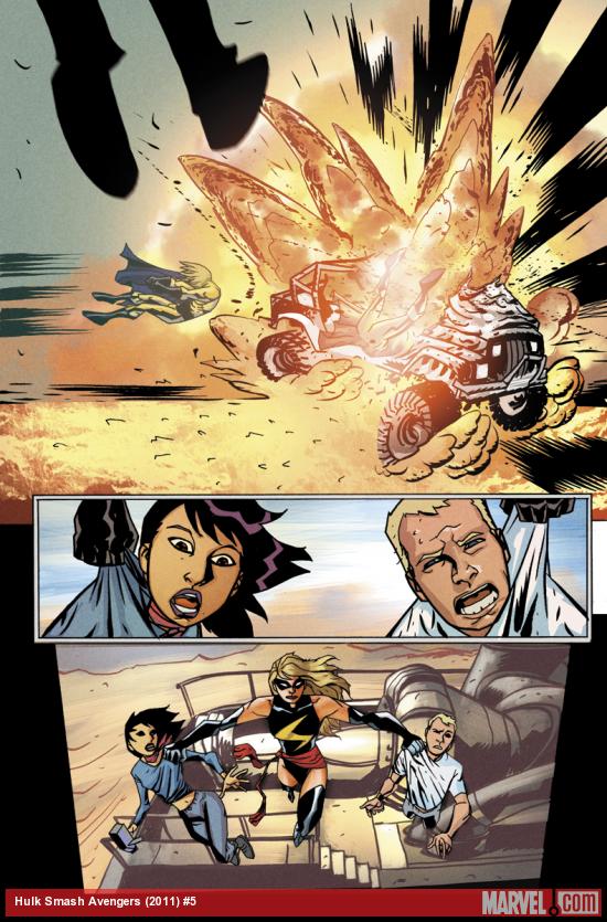 Hulk Smash Avengers #5 preview art by Michael Avon Oeming
