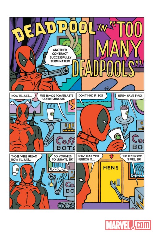 DEADPOOL #1000 preview art by Michael Kuppermann