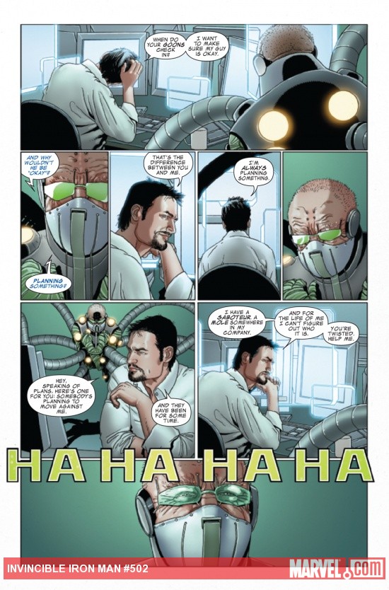 Invincible Iron Man #502 preview art by Salvador Larroca