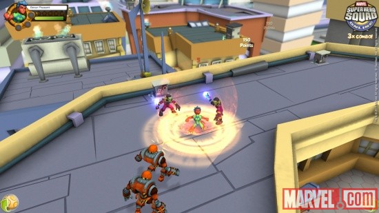 Screenshot of Reptil from Super Hero Squad Online