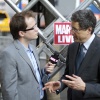 Tom Rothman, Fox Chairman, and Marvel Comics Senior Editor Nick Lowe at the 'X-Men: First Class' red carpet event in NYC