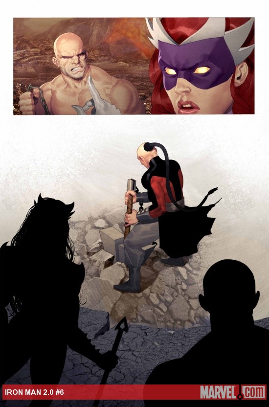 Iron Man 2.0 #6 preview art by Ariel Olivetti