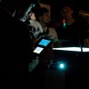 A fan plays Street Fighter Third Strike on the Nintendo DS
