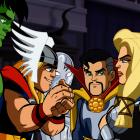 Valkyrie and Doctor Strange meet the Squaddies in The Super Hero Squad Show