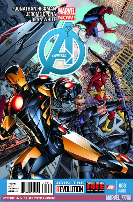AVENGERS 3 2ND PRINTING VARIANT