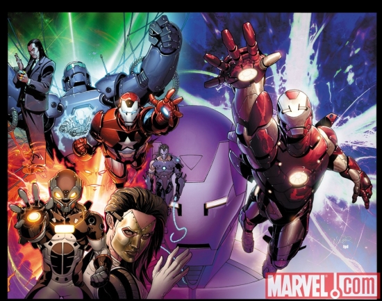 Image Featuring Norman Osborn, Iron Man, Mandarin, Whiplash (Mark Scarlotti), Madame Masque