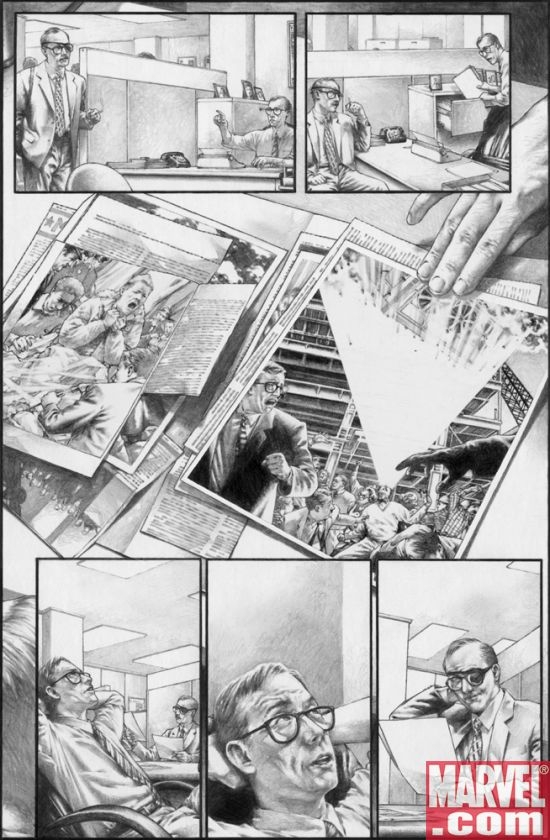 MARVELS: EYE OF THE CAMERA #1 (of 6) BLACK & WHITE EDITION Preview Art