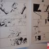 Original INVINCIBLE IRON MAN pages by Salvador Larroca on exhibit