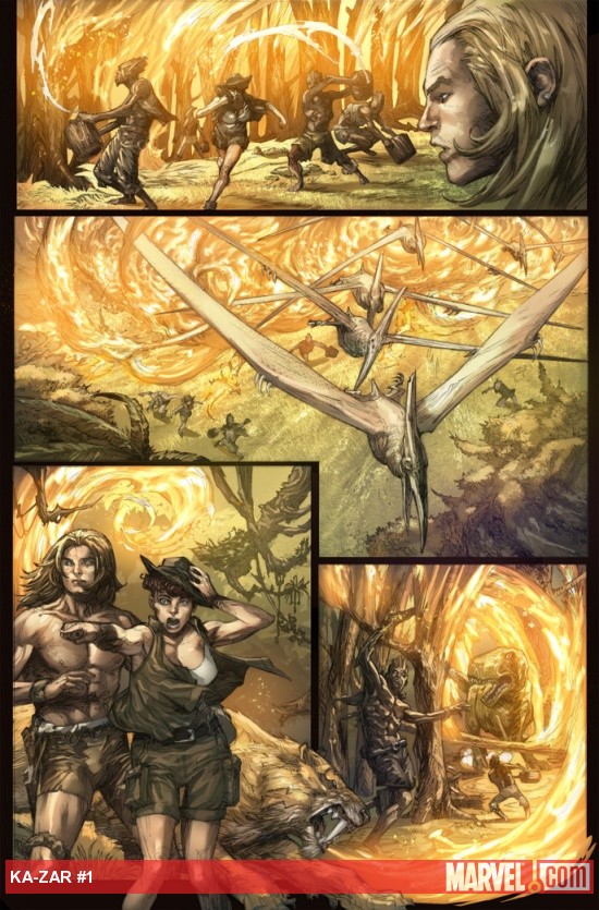 Ka-Zar (2011) #1 preview art by Pascal Alixe