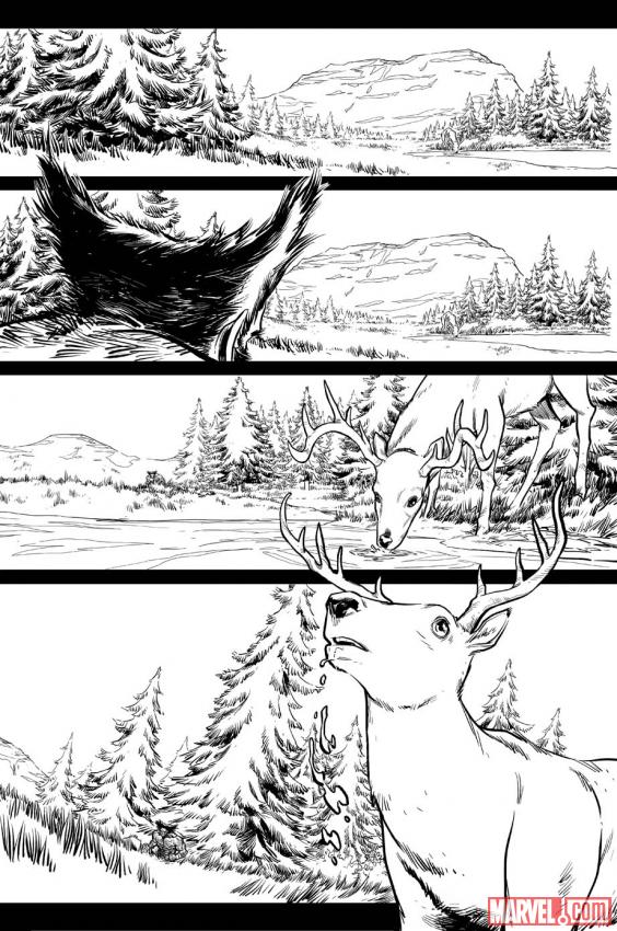 Wolverine: Season One black and white preview art by Salva Espin