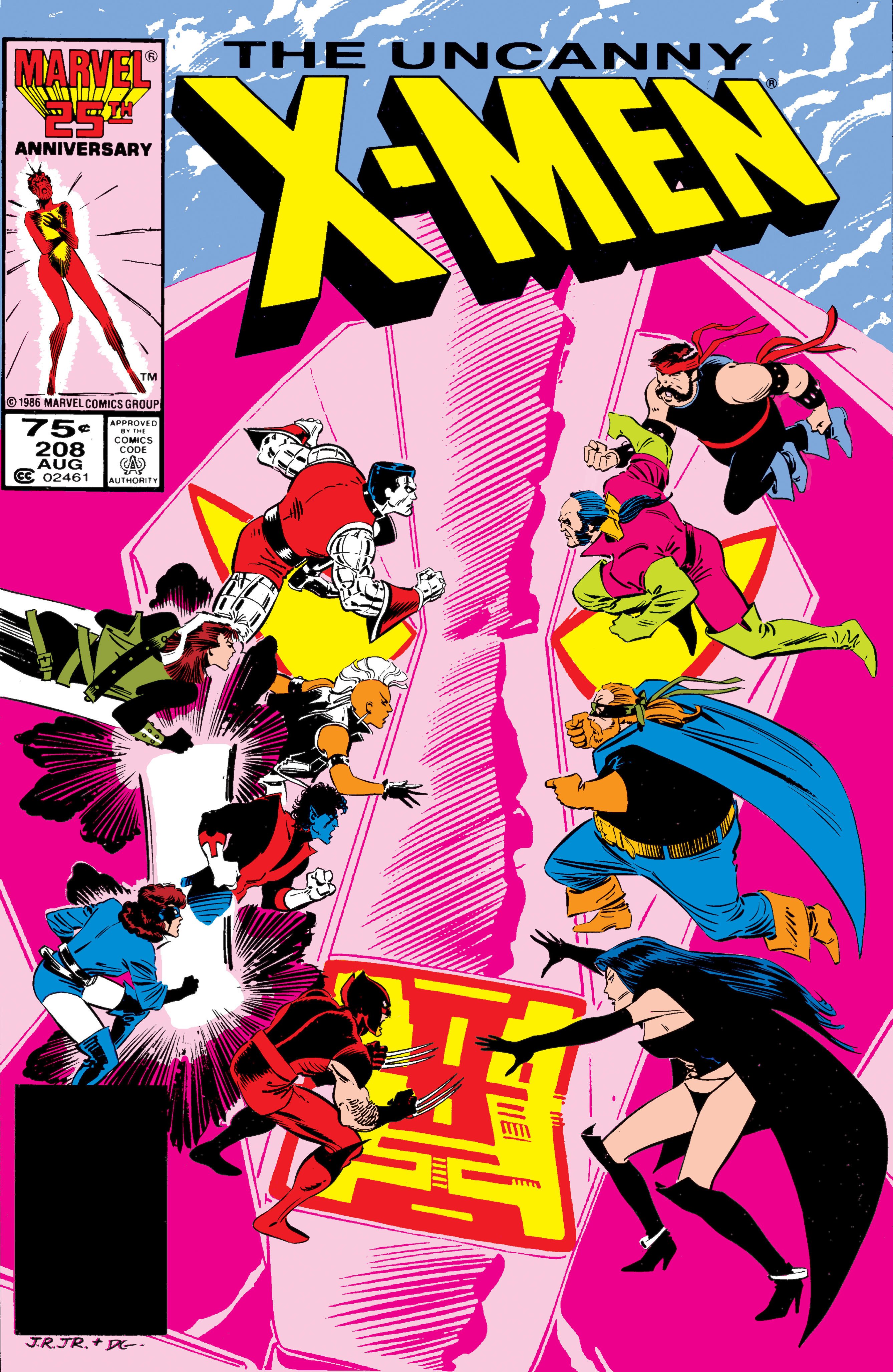 X-MEN UNCANNY #208 MARVEL COMIC HIGH GRADE AUGUST 1986 