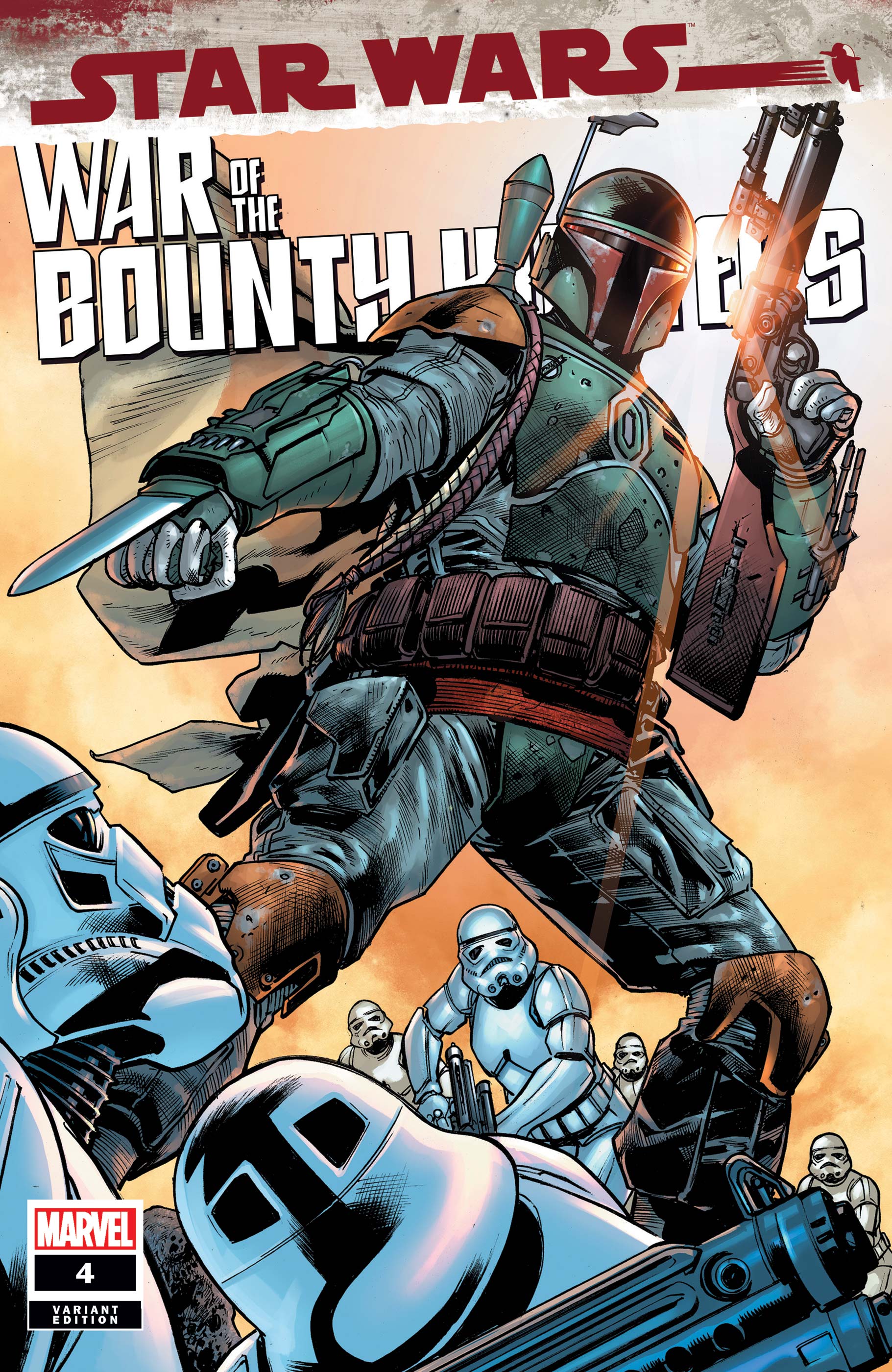 A8 Star Wars War Of The Bounty Hunters # 4 Cassady 1:25 Variant NM 